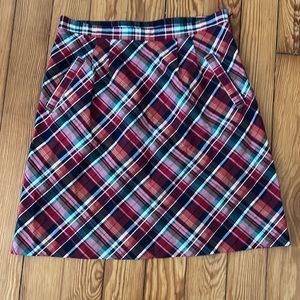 Vineyard Vines Plaid Cotton Skirt